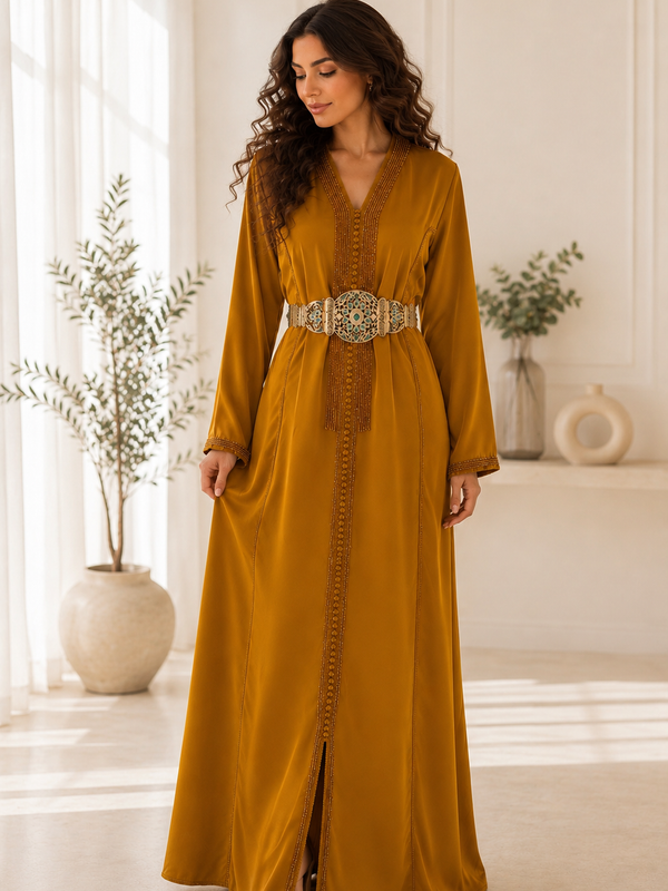 Sahara Senfgold Kaftan