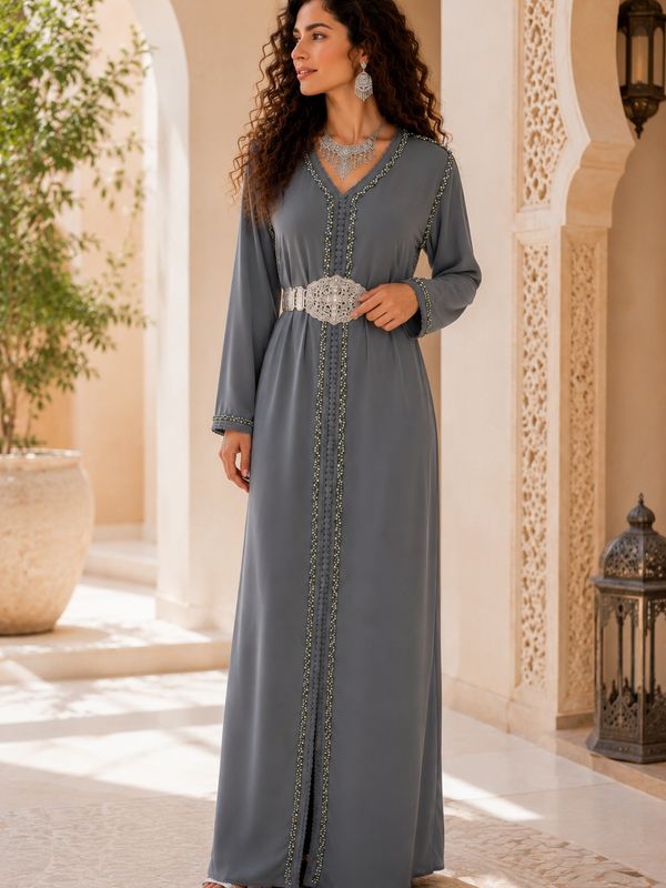 Kaftan „Silberne Oase“