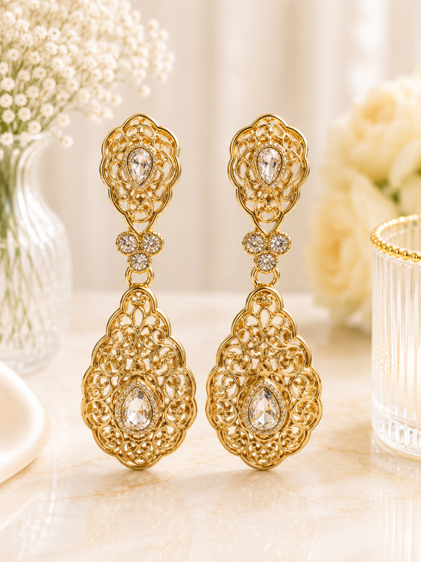 Beldi Champagner Gold Ohrringe