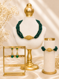 Set Perla Grün Gold