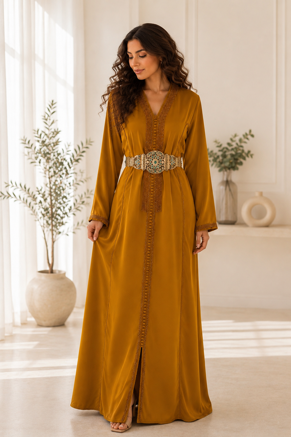 Sahara Senfgold Kaftan