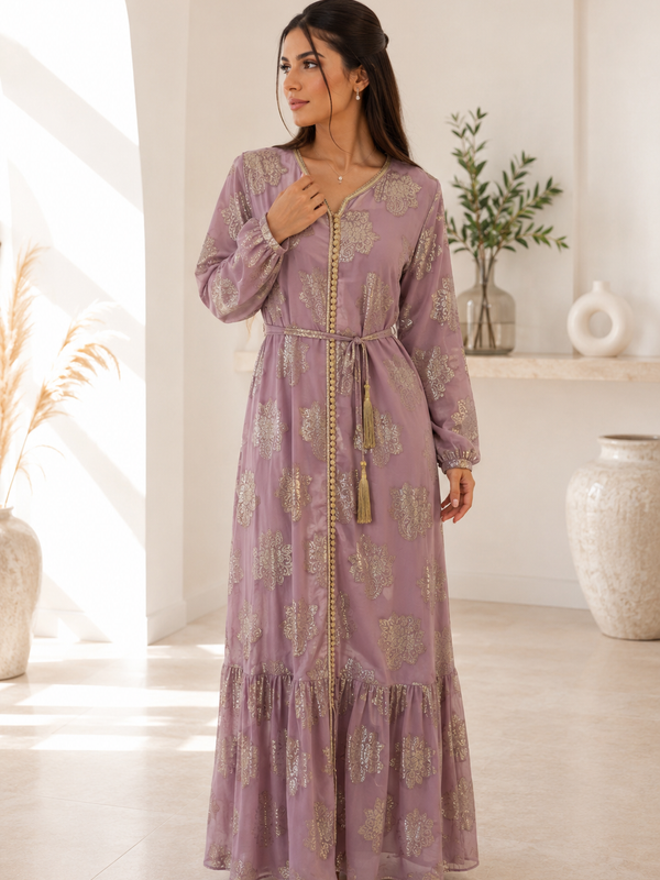 Robe Kaftan in Altrosa