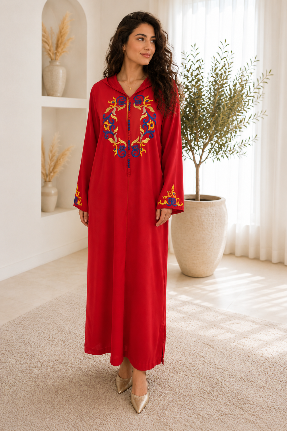 Jellaba Fès Rouge Royale